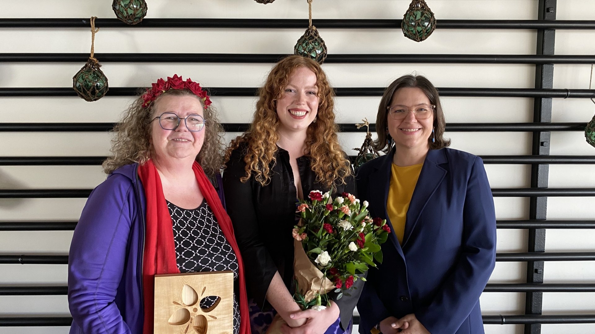 Aðalheiður S. Eysteinsdóttir, Brák Jónsdóttir og Eliza Reid